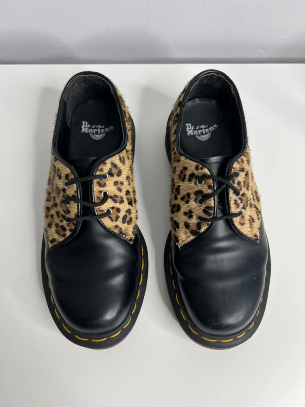 Dr. Martens 1461 Leopard Hair-On Leather Oxford Shoes US 6 EU 37 Rare